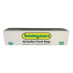 Bomgaars Trash Bags, Black, Black, 50 Count, BOM40B, 40 Gallon