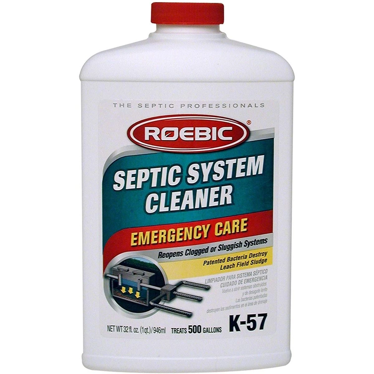 Roebic Septic System Cleaner, K-57 SEPTIC SYSTEM CLEANER., 32 OZ 3 Roebic Septic System Cleaner, K-57 SEPTIC SYSTEM CLEANER., 32 OZ