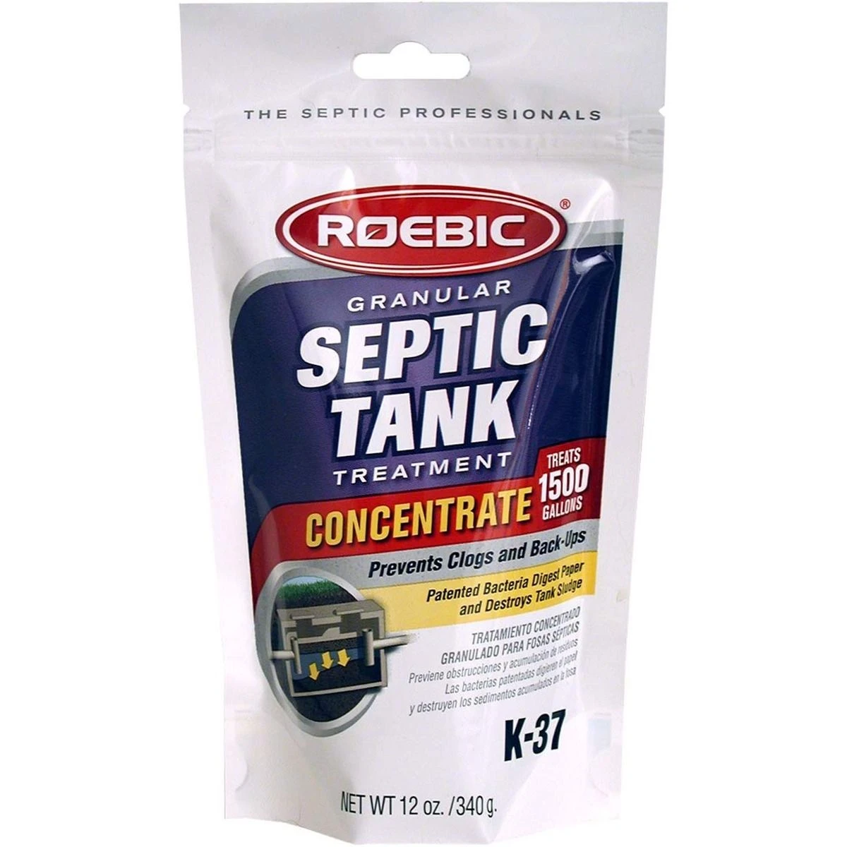 Roebic Septic Tank Treatment, K-37BAG-4, 12 OZ 3 Roebic Septic Tank Treatment, K-37BAG-4, 12 OZ