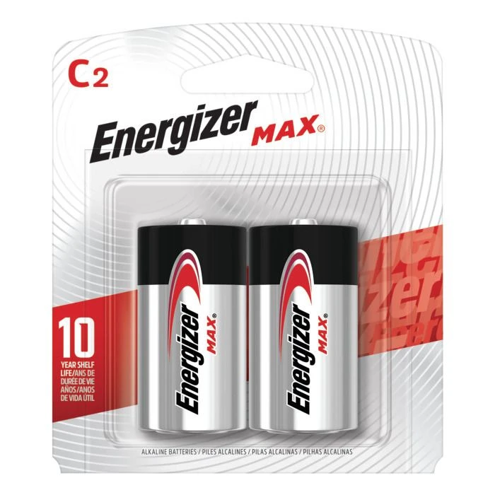 Energizer Max Alkaline Battery, 2-Pack, E93BP-2, C 3 Energizer Max Alkaline Battery, 2-Pack, E93BP-2, C