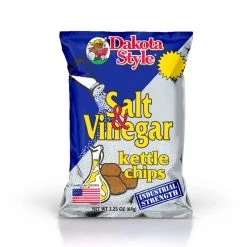 Dakota Style Potato Chips Salt & Vinegar, 40006, 2.25 OZ