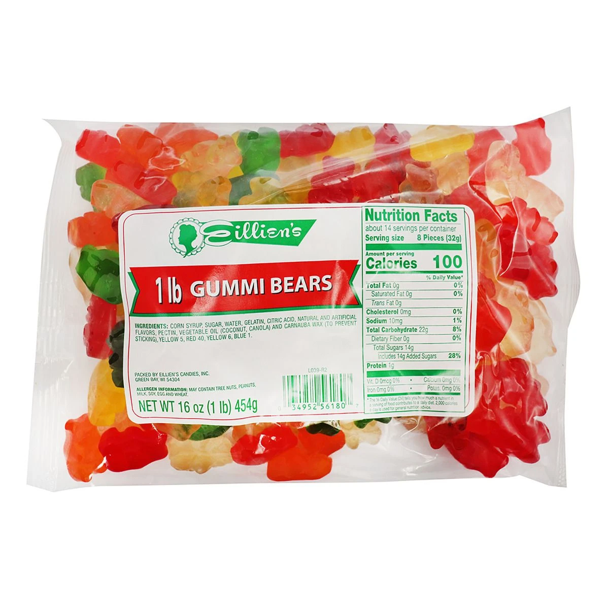 Eillien's Gummi Bears, 107581, 16 OZ 3 Eillien's Gummi Bears, 107581, 16 OZ