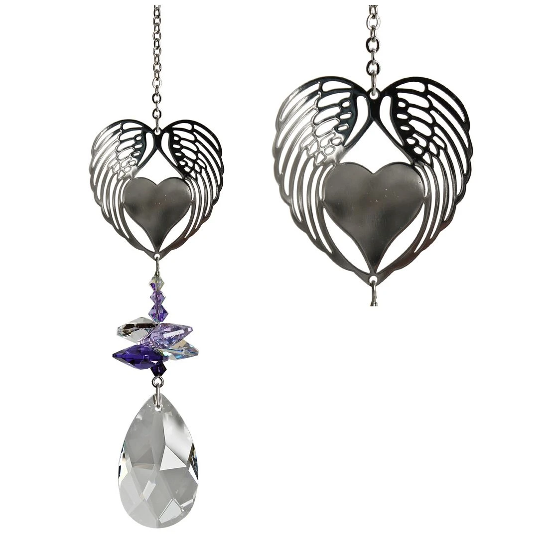 Woodstock Chimes Crystal Fantasy - Winged Heart, CFWH 3 Woodstock Chimes Crystal Fantasy - Winged Heart, CFWH