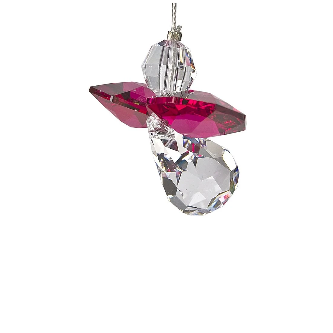 Woodstock Chimes Crystal Guardian Angel - Ruby, CGRY 3 Woodstock Chimes Crystal Guardian Angel - Ruby, CGRY