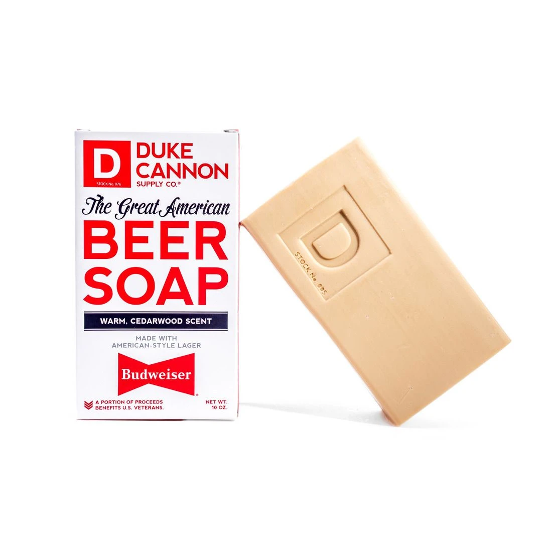 Duke Cannon Great American Budweiser Soap, Warm Cedarwood Scent, 04BUDWEISER1, 10 OZ 4 Duke Cannon Great American Budweiser Soap, Warm Cedarwood Scent, 04BUDWEISER1, 10 OZ - Image 2