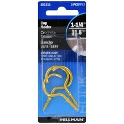 Hillman Cup Hooks, 122315, 1-1/4 IN -Deals Home Goods Store sftp a s assets20201209000000143