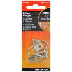 Hillman Zinc Plated D-Ring Hangers, 122317, Small 8 Hillman Zinc Plated D-Ring Hangers, 122317, Small -Deals Home Goods Store sftp a s assets20201209000000147