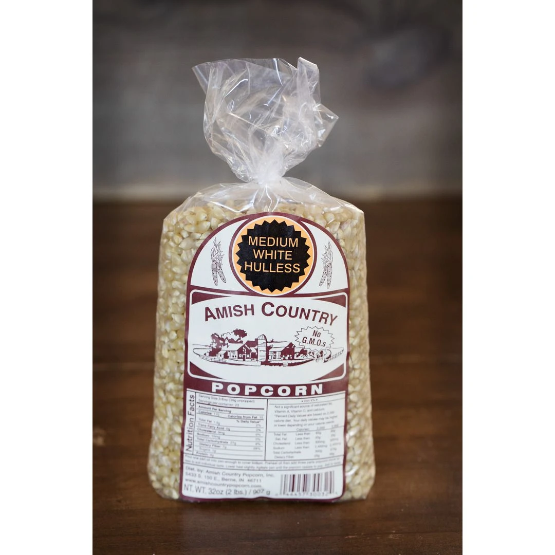 Amish Country Popcorn Medium White Popcorn, MW-16004, 2 LB Bag 3 Amish Country Popcorn Medium White Popcorn, MW-16004, 2 LB Bag