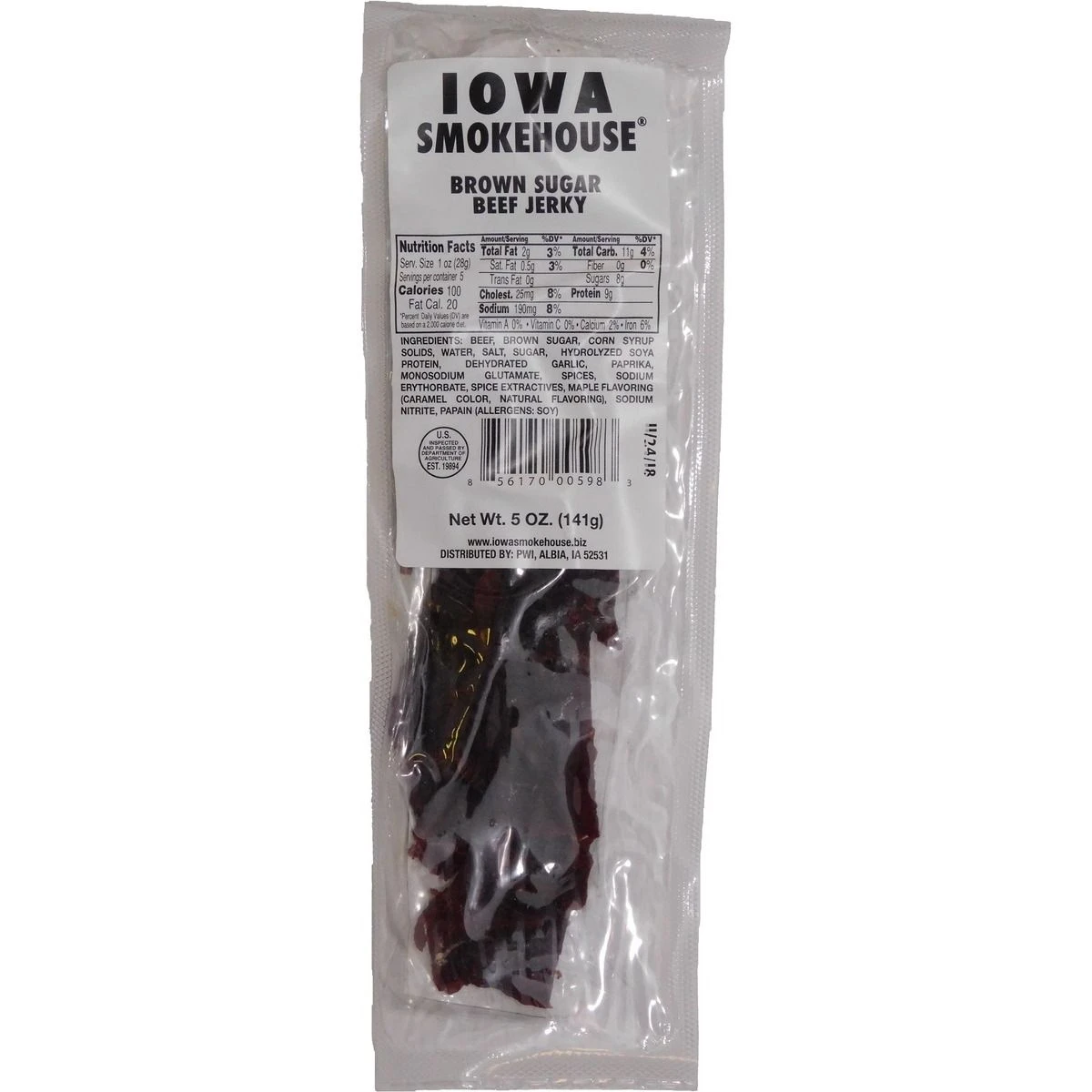 Iowa Smokehouse Beef Jerky Brown Sugar, IS-5JBS, 5 OZ 3 Iowa Smokehouse Beef Jerky Brown Sugar, IS-5JBS, 5 OZ