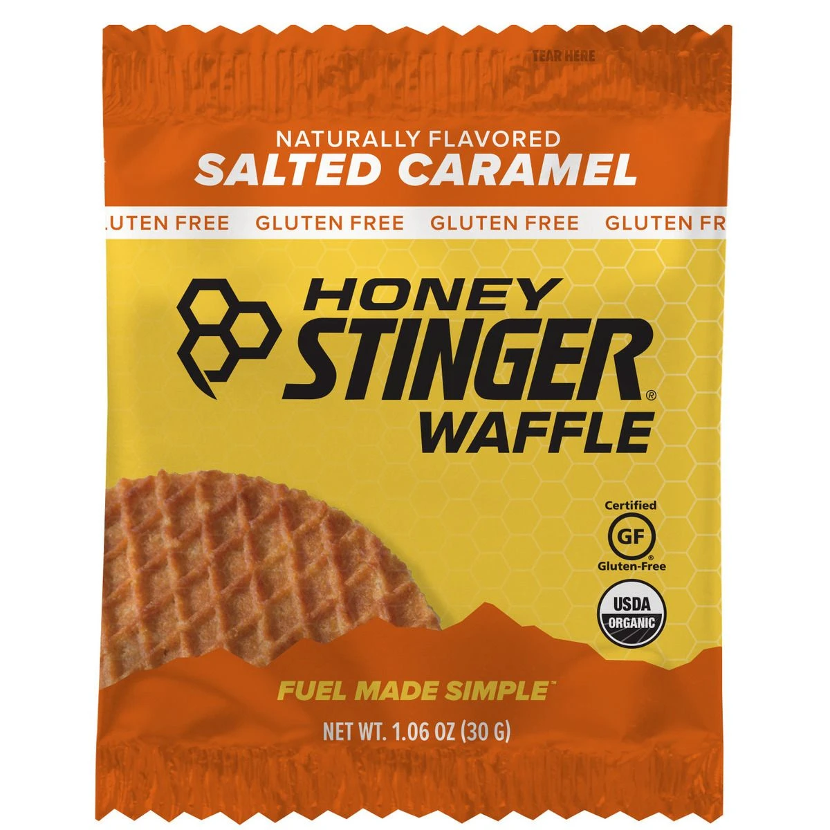 Honey Stinger Gluten Free Salted Caramel Waffle, 76016, 1.06 OZ 3 Honey Stinger Gluten Free Salted Caramel Waffle, 76016, 1.06 OZ