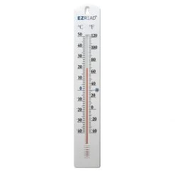EZRead 15.5 IN White Thermometer, 840-0005