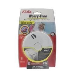 Kidde Smoke Alarm, with Voice & Hush, Bedroom Use, (Photoelectric Sensor), 21010161