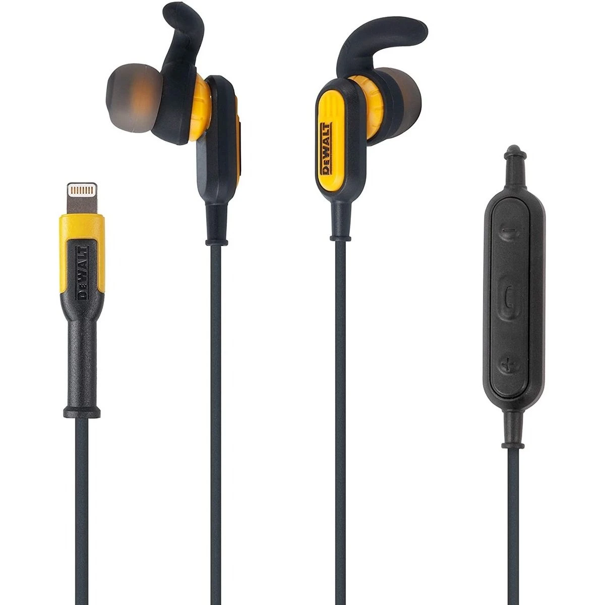 DEWALT Jobsite Earphones, Lightning Jack, 190 3017 DW2 3 DEWALT Jobsite Earphones, Lightning Jack, 190 3017 DW2