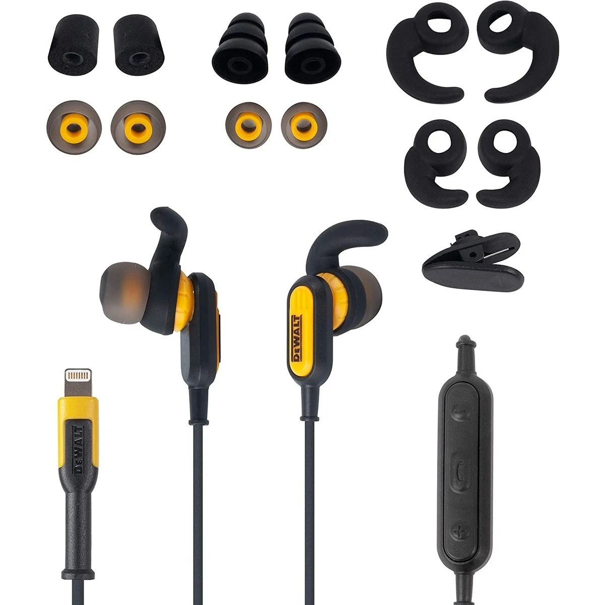 DEWALT Jobsite Earphones, Lightning Jack, 190 3017 DW2 5 DEWALT Jobsite Earphones, Lightning Jack, 190 3017 DW2 - Image 3