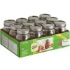 Ball Regular Mouth Pint Mason Jar with Lids and Bands, Pint, 12-Pack, 61000, 16 OZ