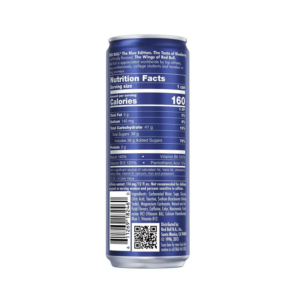 Red Bull Blue Edition Energy Drink, Blueberry, RB203752, 12 OZ 4 Red Bull Blue Edition Energy Drink, Blueberry, RB203752, 12 OZ - Image 2