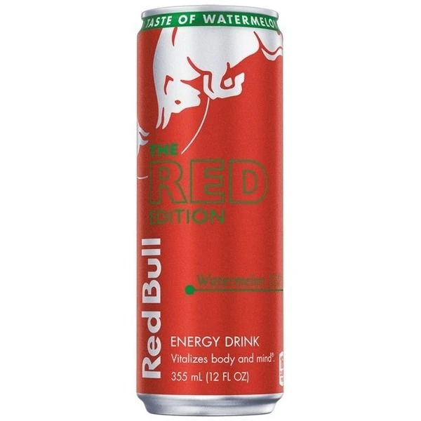 Red Bull The Red Edition Energy Drink, Watermelon, 230366, 12 OZ 3 Red Bull The Red Edition Energy Drink, Watermelon, 230366, 12 OZ