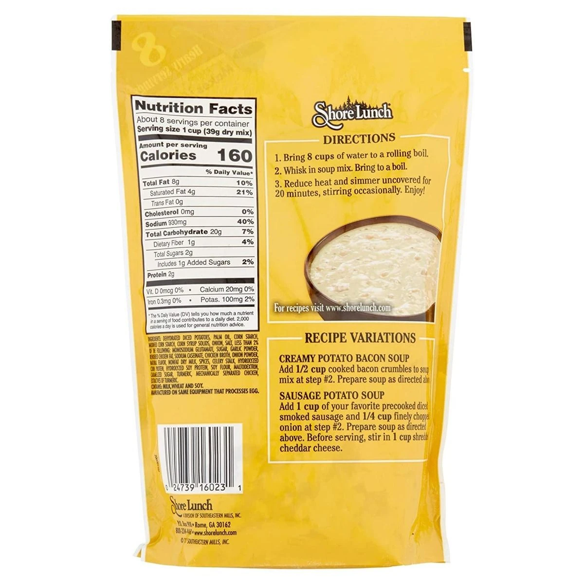 Shore Lunch Soup Mix, Creamy Potato, 4004222, 11.75 OZ 4 Shore Lunch Soup Mix, Creamy Potato, 4004222, 11.75 OZ - Image 2