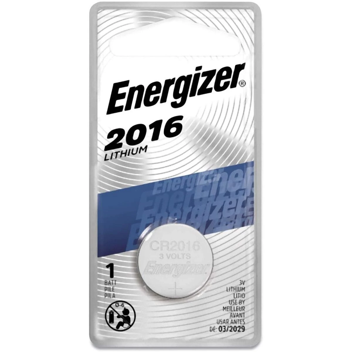 Energizer Lithium Battery, 1-Pack, ECR2016BP, 2016 3 Energizer Lithium Battery, 1-Pack, ECR2016BP, 2016