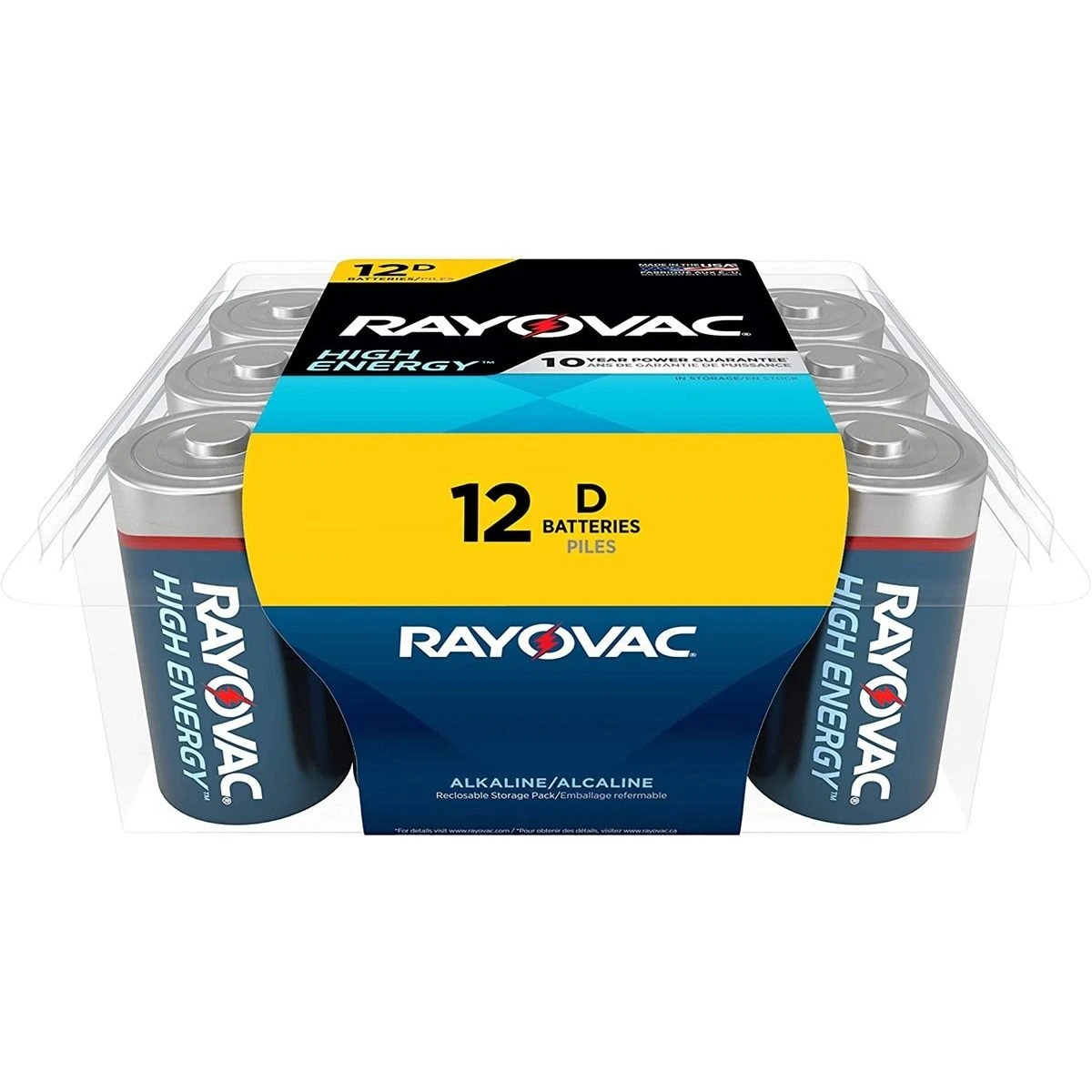 Rayovac Alkaline Batteries, 12-Pack, 813-12PPK, D 3 Rayovac Alkaline Batteries, 12-Pack, 813-12PPK, D