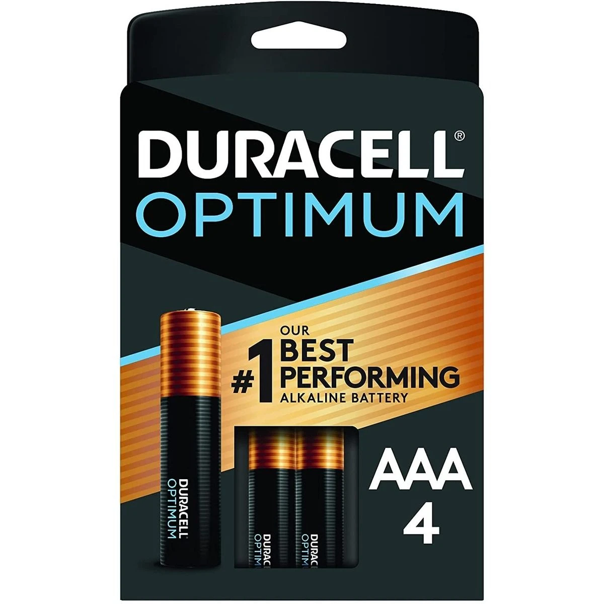 Duracell Optimum Alkaline Batteries, 4-Pack, DUROPT2400B4, AAA 3 Duracell Optimum Alkaline Batteries, 4-Pack, DUROPT2400B4, AAA