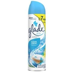 Glade Clean Linen Scent Aerosol Spray, 73332, 8 OZ