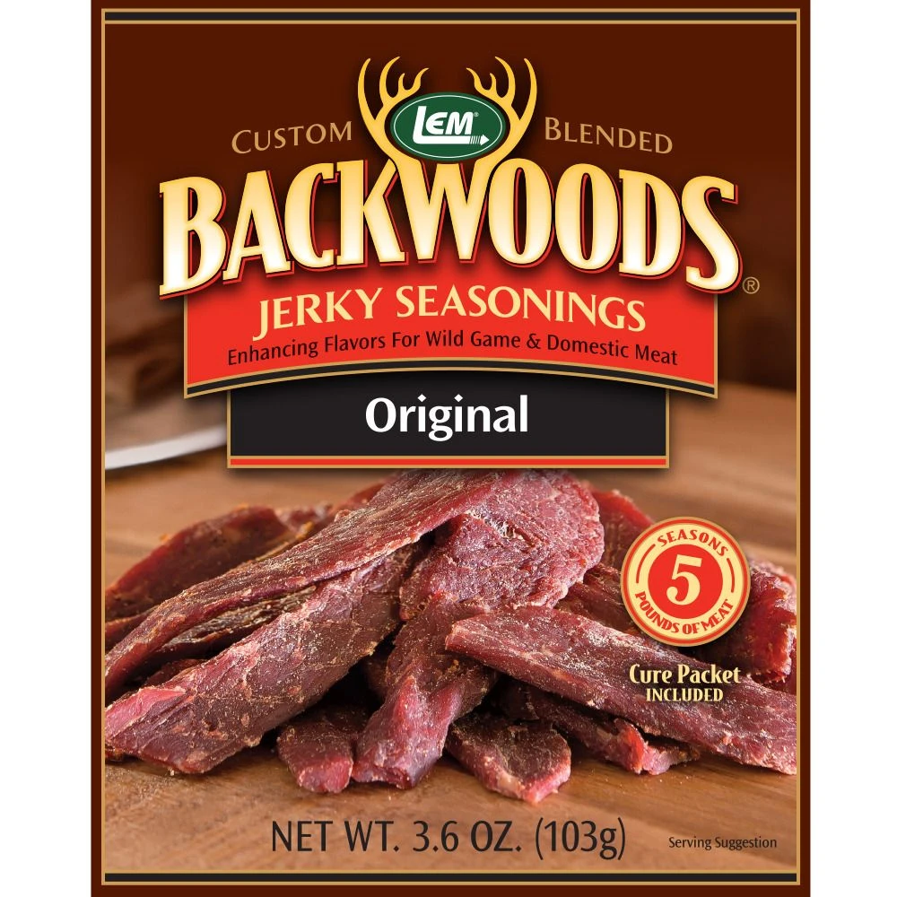 Backwoods Original Jerky Seasoning, 9064, 3.6 OZ 3 Backwoods Original Jerky Seasoning, 9064, 3.6 OZ