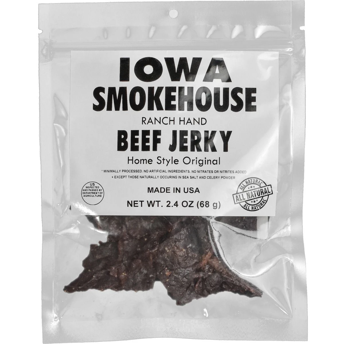 Iowa Smokehouse Ranch Hand Beef Jerky Homestyle Original, IS-RH2JN, 2.4 OZ 3 Iowa Smokehouse Ranch Hand Beef Jerky Homestyle Original, IS-RH2JN, 2.4 OZ