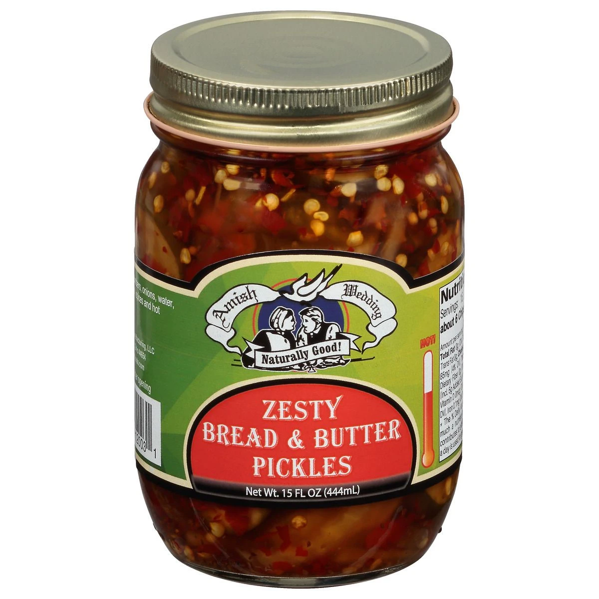 Amish Wedding Zesty Bread & Butter Pickles, 539906, 1 Pint 3 Amish Wedding Zesty Bread & Butter Pickles, 539906, 1 Pint