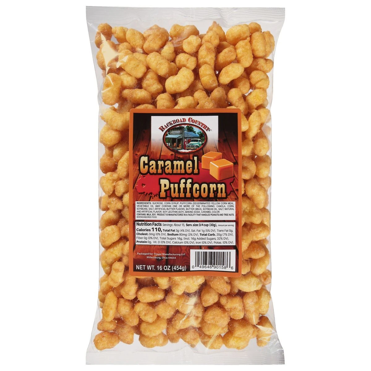 Backroad Country Caramel Puffcorn, 541511, 16 OZ 3 Backroad Country Caramel Puffcorn, 541511, 16 OZ