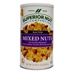 Superior Nut Company Mixed Nuts (up to 65% peanuts), 408, 24 OZ