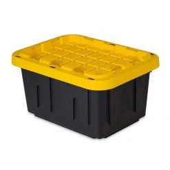 Tough Box Tote, 5GTBXBLKYW, 5 Gallon